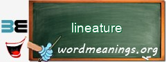 WordMeaning blackboard for lineature